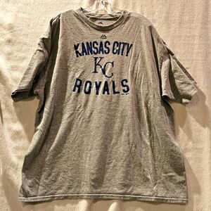 Men's 2XL Kansas City Royals T-shirt Gray